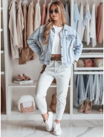 Dámské kalhoty s páskem světle šedé Dstreet model 21987149 - FashionStreet Dámské kalhoty s páskem světle šedé Dstreet model 21987149 - FashionStreet