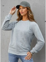 FashionStreet dámska klasická svetlosivá mikina BY1544