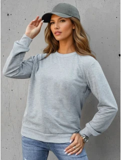 FashionStreet dámska klasická svetlosivá mikina BY1544