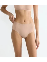 Dámske bavlnené midi nohavičky GO Daily 3P - BROWN - béžová 00LZ - SLOGGI