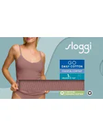 sloggi GO Daily Cotton Spaghetti Top - BROWN - SLOGGI BROWN - SLOGGI