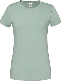 Fruit of the Loom Lady-Fit Iconic 195 T Dámske tričko z hrubej bavlny 16.1424 sage