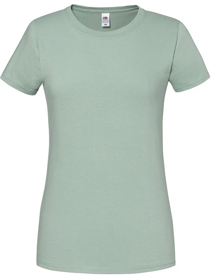 Fruit of the Loom Lady-Fit Iconic 195 T Dámske tričko z hrubej bavlny 16.1424 sage