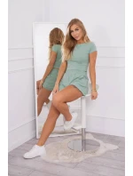 Bavlněná souprava se šortkami tmavě mátová Bavlněná souprava se šortkami tmavě mátová