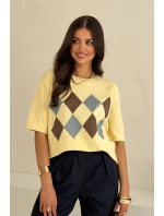 SVETER S KOSOŠTVORCOVÝM ROZKROKOM