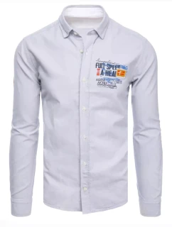 Pánská světle šedá košile Dstreet model 21966545 - FashionStreet