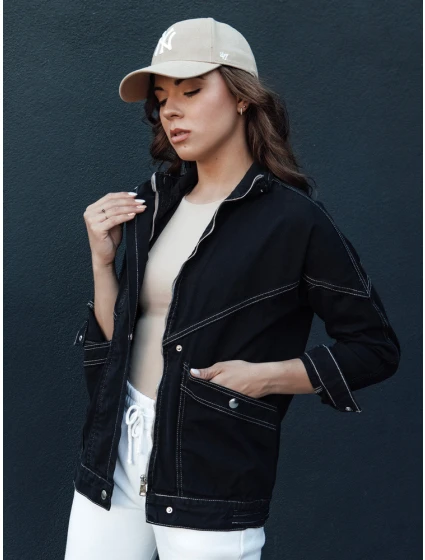 Dámská přechodná džínová bunda černá Dstreet model 21979142 - FashionStreet Dámská přechodná džínová bunda černá Dstreet model 21979142 - FashionStreet