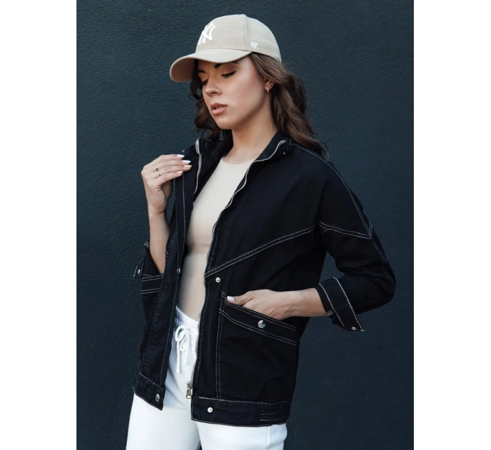 Dámská přechodná džínová bunda černá Dstreet model 21979142 - FashionStreet Dámská přechodná džínová bunda černá Dstreet model 21979142 - FashionStreet