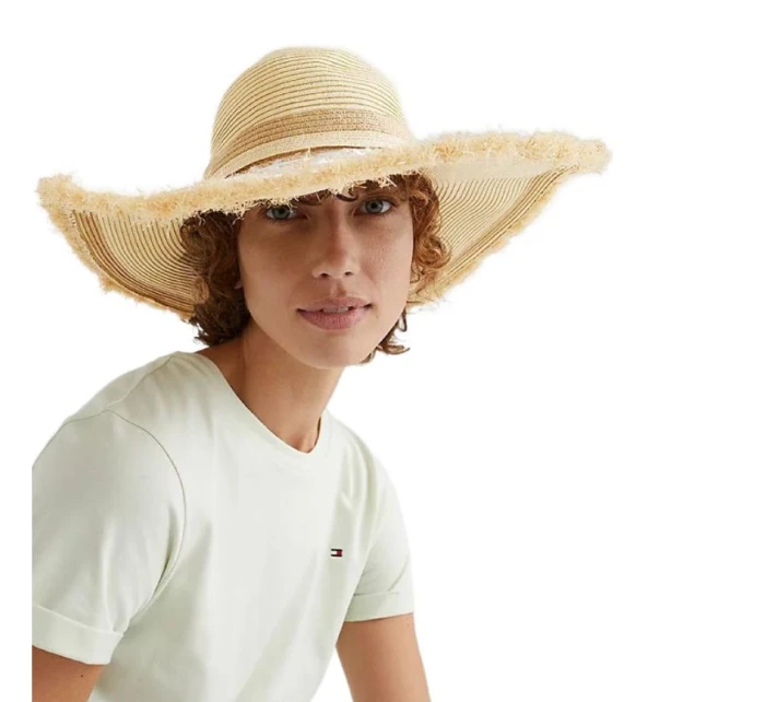 Tommy Hilfiger H Letný slamený klobúk W AW0AW11803 Tommy Hilfiger H Letný slamený klobúk W AW0AW11803