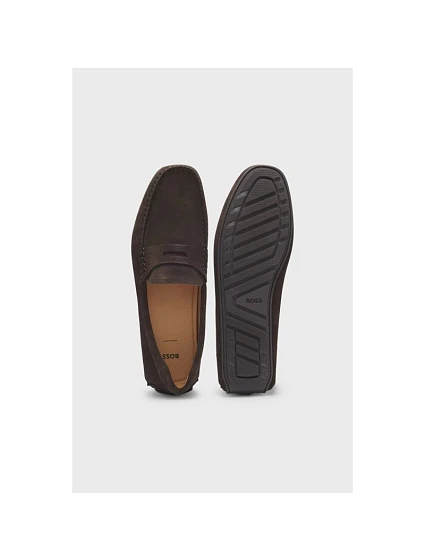 Buty brązowe model 21359593 - Boss