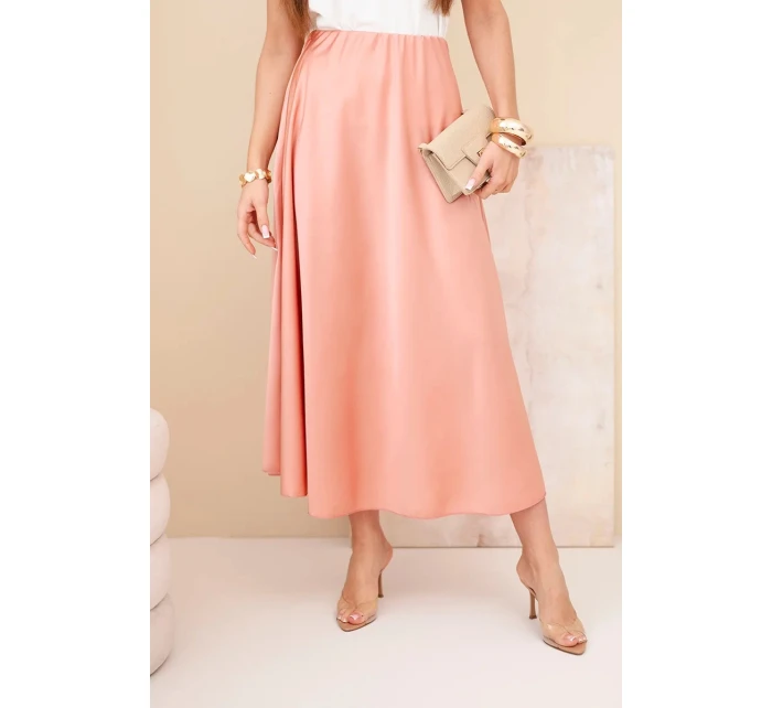 Dámská viskózová model 22025232 sukně tmavě meruňková - K-Fashion Dámská viskózová model 22025232 sukně tmavě meruňková - K-Fashion