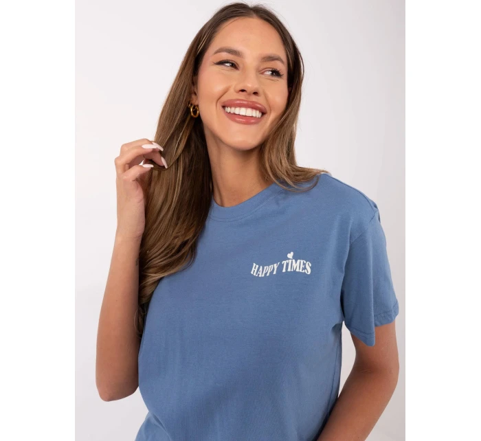 Tričko D12022AC02645G tmavomodré Tričko D12022AC02645G tmavomodré