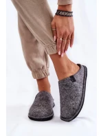 Klasické dámské pantofle Big Star KK276014 Šedé Klasické dámské pantofle Big Star KK276014 Šedé