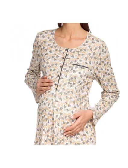 Dámska nočná košeľa 15386 - 425 - Potlač srdce - Vamp