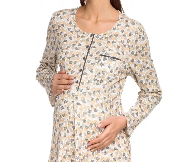 Dámska nočná košeľa 15386 - 425 - Potlač srdce - Vamp