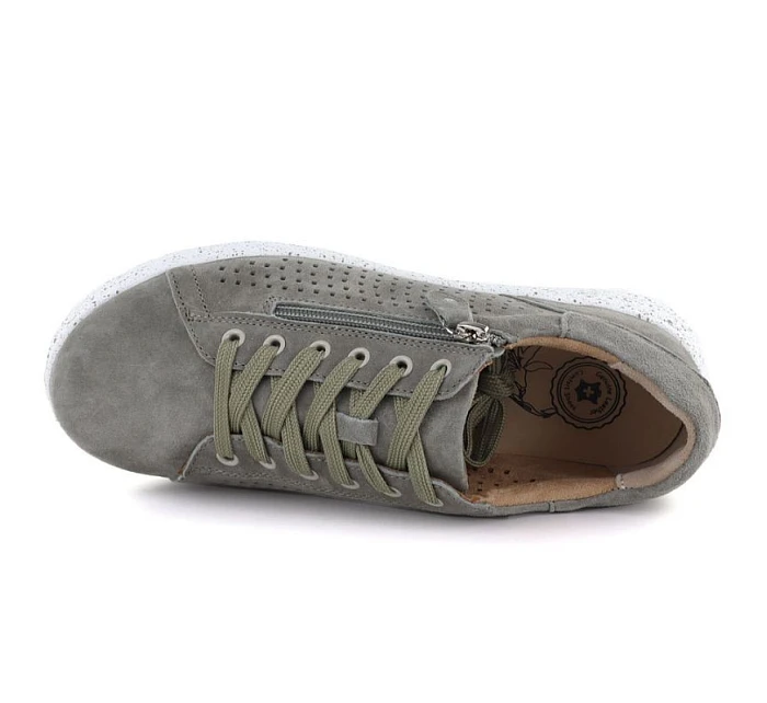 Dámské kožené boty na platformě zelené M.Daszynski model 22068758 - M. Daszyński