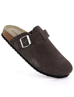 Skórzane damskie brązowe model 22086920 - VINCEZA