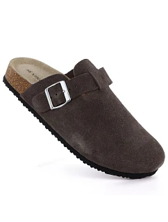 Skórzane damskie brązowe model 22086920 - VINCEZA