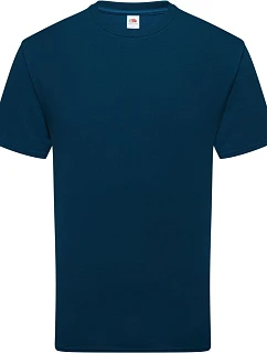 Tričko Fruit of the Loom Pure Cotton T z hrubej bio bavlny 16.1362, farba mountain blue