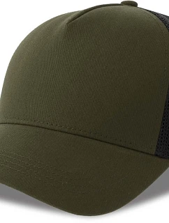Atlantis Headwear Rapper Cotton-S 5-panelová truckerová čiapka 33.0260 olivová/čierna