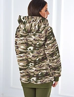 3dielna súprava Vresoviská blúzka, top a legíny khaki + ecru