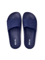 Klapki Męskie Big Star Gumowe Granatowe DD174688