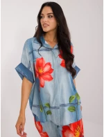 Košeľa DHJ KS 19007 1.30 modrá Košeľa DHJ KS 19007 1.30 modrá