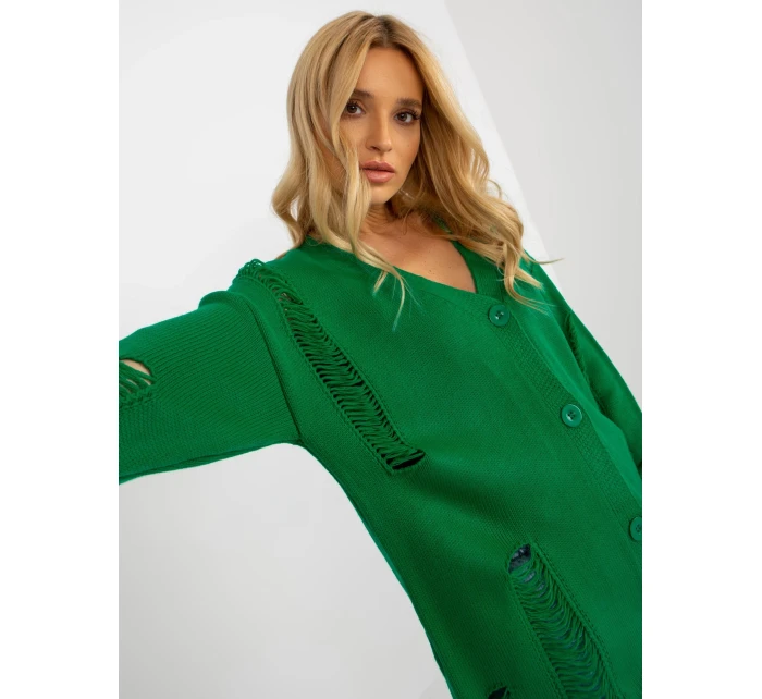 Dámsky kardigan LC SW 8042.12x zelená - FPrice
