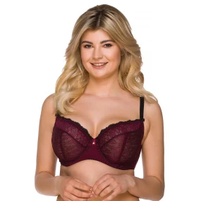 Dámska podprsenka 2205 bordová - Lupoline Dámska podprsenka 2205 bordová - Lupoline