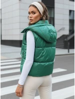 Dámská prošívaná vesta zelená Dstreet model 21969985 - FashionStreet Dámská prošívaná vesta zelená Dstreet model 21969985 - FashionStreet