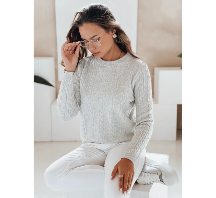 Dámský svetr šedý Dstreet model 21991023 - FashionStreet