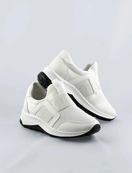 Bílé dámské boty slipon model 17066124 - COLIRES