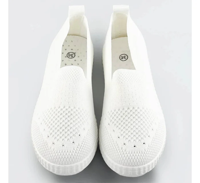 Bílé ažurové tenisky model 20780241 - VIA GIULIA Bílé ažurové tenisky model 20780241 - VIA GIULIA