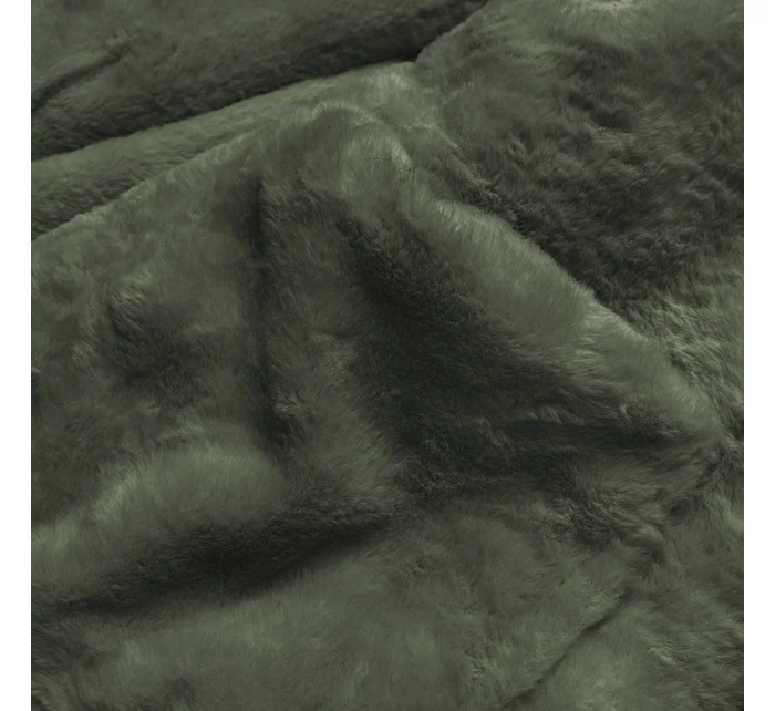 CIEPŁA KURTKA ZIMOWA DAMSKA DWUSTRONNA KHAKI model 21243810 - MHM