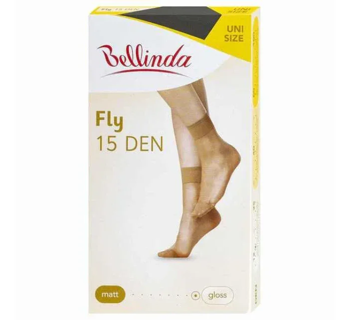 Dámské model 15435409 ponožky FLY SOCKS 15 DEN  černá - Bellinda