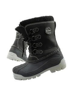 Lee Cooper detské zimné snehové topánky zateplené pre chlapcov čierne
