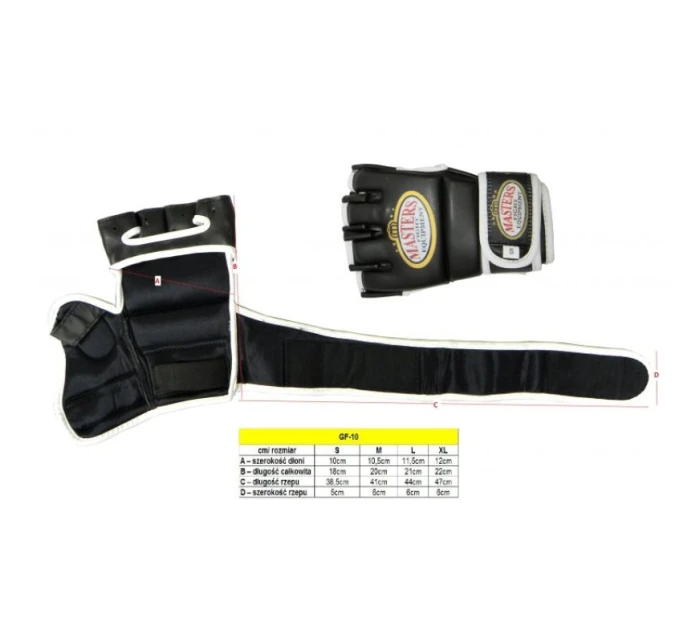 (P) Rukavice MASTERS MMA - GF-10 (P) Rukavice MASTERS MMA - GF-10