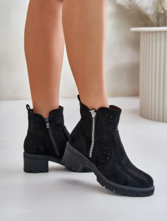 Dámské Boty S Na Podpatku Černé model 21671461 - Boto