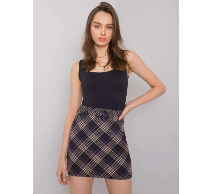 Spódnica DHJ SD model 21798032 czarny - FPrice Spódnica DHJ SD model 21798032 czarny - FPrice