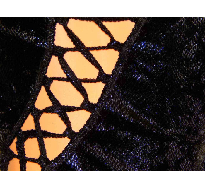 Párty šaty SNAKE s hadou textúrou a šnurovaním na chrbte - Čierne