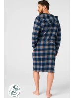 Pánsky župan MGL 431 Modrý s hnedou - KEY