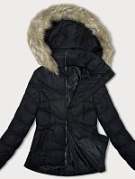 Dámska krátka prešívaná zimná bunda J Style Black (5M3153-392)