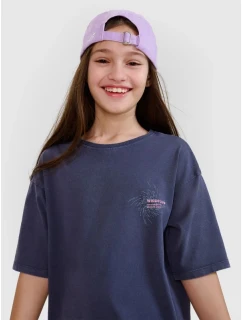 Dívčí tričko oversize s potiskem model 21436016 - 4F