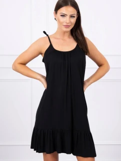 Šaty s model 21752900 páskem černé - K-Fashion