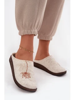 Dámské domácí obuv pantofle model 21714570 béžové - Inblu