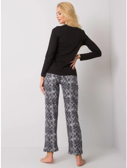 Pyžamo BR PI 3175 čierne Pyžamo BR PI 3175 čierne