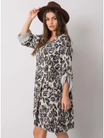 Šaty DHJ SK 21464.99 svetlo šedá