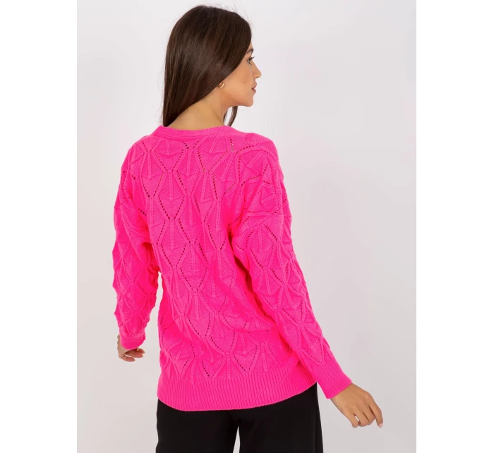 Dámsky sveter LC SW 803 fluo ružový Dámsky sveter LC SW 803 fluo ružový