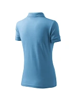 Dámske tričko Pique Polo azure blue