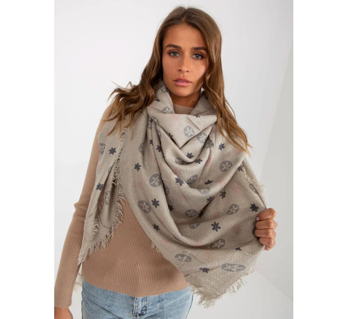 Dámský šátek AT CH  Šedá vzor  model 21734775 - FPrice